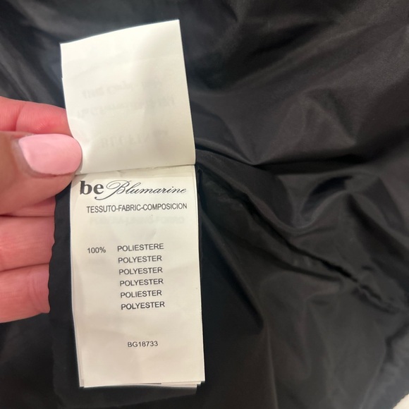 Blumarine Pink Colorblock Down Puffer Jacket Size Medium NWT - Picture 6 of 6